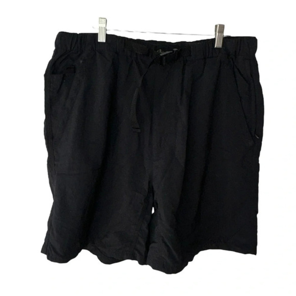 Outer Rim XL black‎ nylon pull on hiking shorts